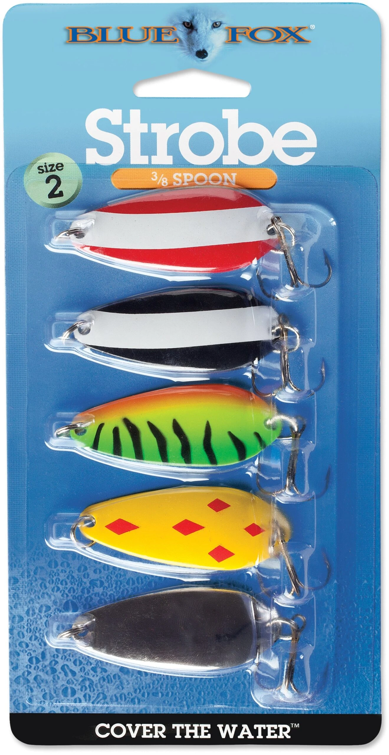 Blue Fox Classic Strobe Tear Drop Spoon Kit 1 Blue Fox Classic Strobe Tear Drop Spoon Kit