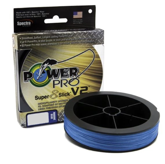 Power Pro Super8Slick V2 Blue Braided Line 1 Power Pro Super8Slick V2 Blue Braided Line