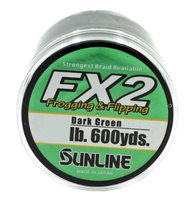Sunline FX2 Frogging And Flipping Dark Green Braided Line 600 Yd 1 Sunline FX2 Frogging And Flipping Dark Green Braided Line 600 Yd