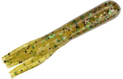 Strike King Bitsy Tube 2 3/4 Inch Soft Plastic Tube 10 Pack -Fishing Equipment BT2.75 11 BitsyTube PumpkinGreenFlake GlamRight