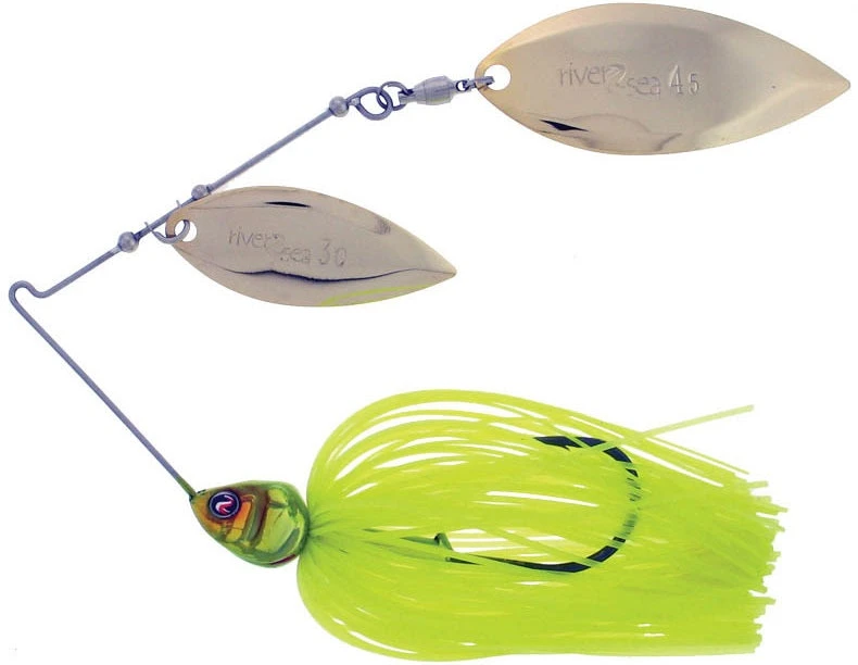 River2Sea Ish Monroe Bling Double Willow Spinnerbait 1/2 Oz. 4 River2Sea Ish Monroe Bling Double Willow Spinnerbait 1/2 Oz. - Image 4