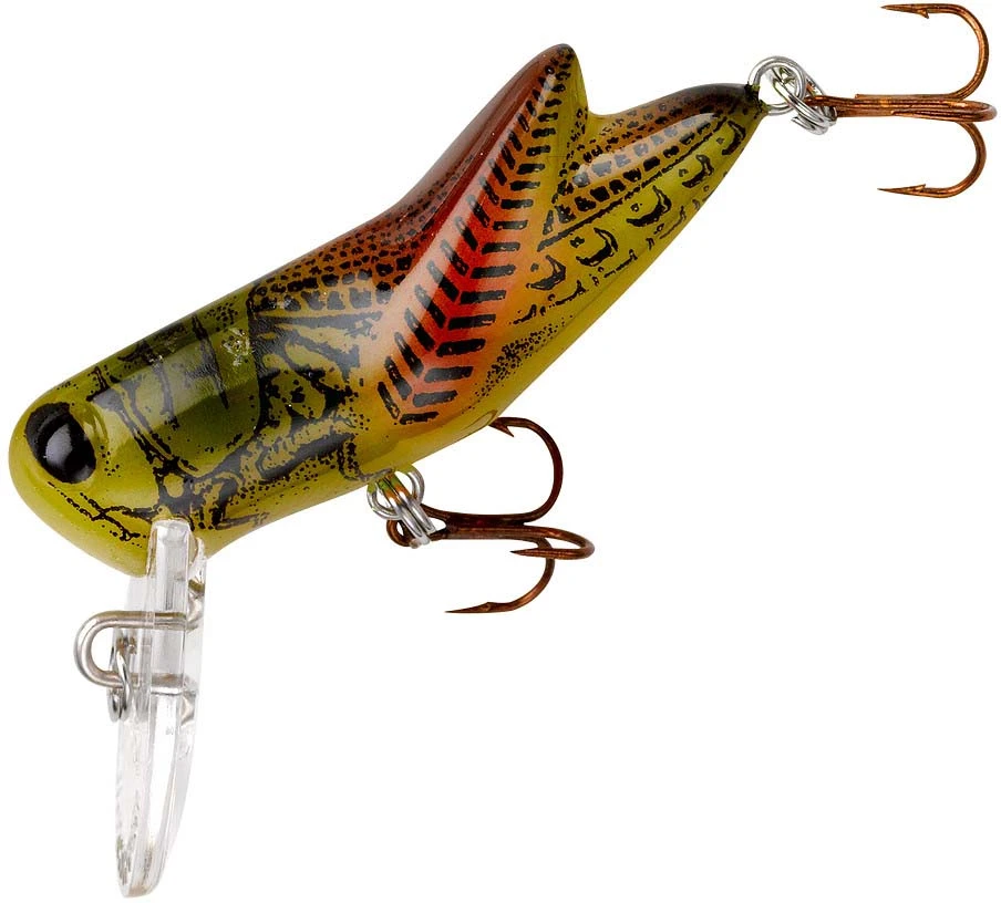 Rebel Crickhopper 1 1/2 Inch Ultralight Waking Crankbait 6 Rebel Crickhopper 1 1/2 Inch Ultralight Waking Crankbait - Image 6