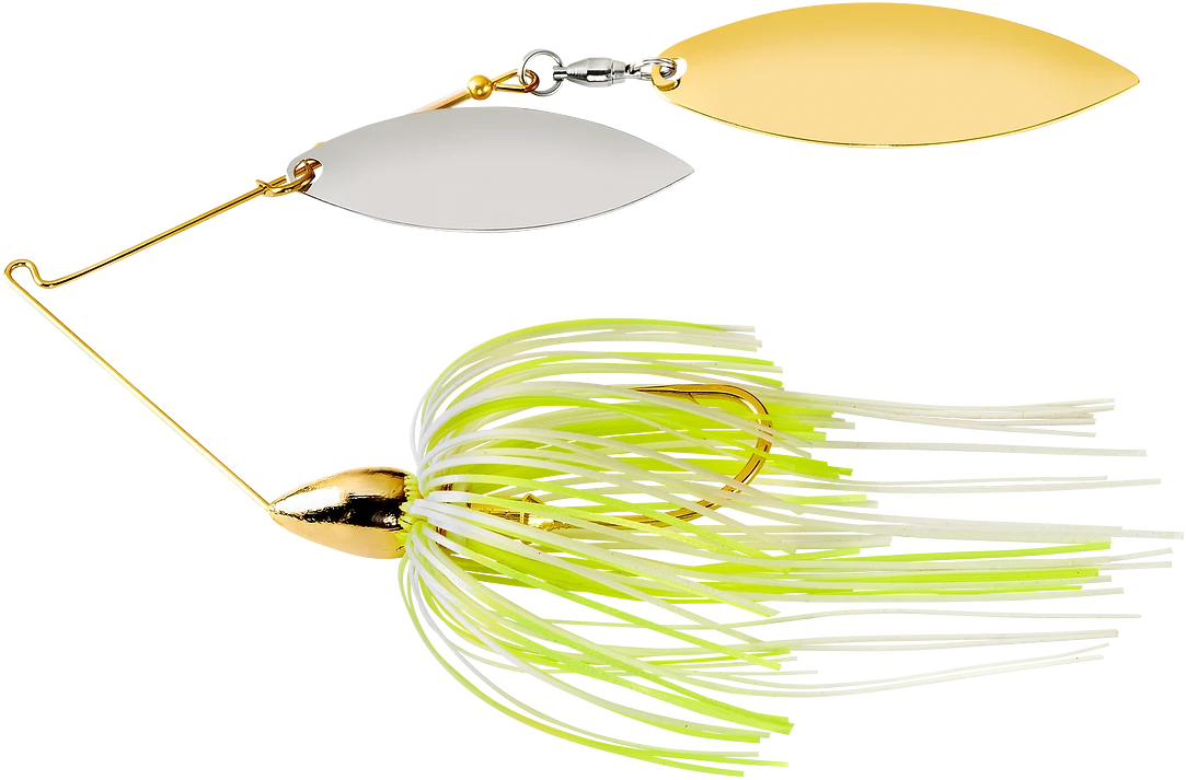 War Eagle Double Willow Gold Frame Spinnerbait 4 War Eagle Double Willow Gold Frame Spinnerbait - Image 4