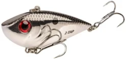 Strike King Red Eyed Shad Tungsten 2 Tap 1/2 Oz. Lipless Crankbait -Fishing Equipment chrome black